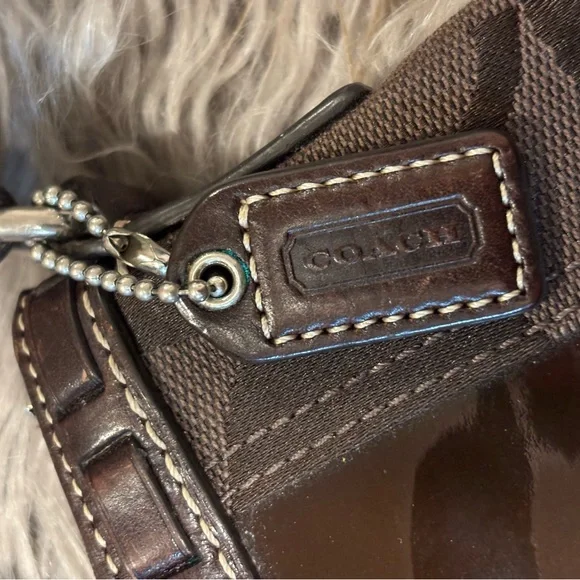 Coach Brown Sig C Swingpack Snake/Suede/Patent Leather - 2006 - Picture 2 of 7
